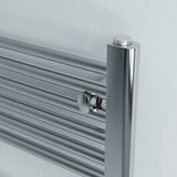 Luna Electric Chrome Heated Towel Rail 750x500mm