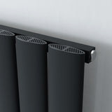 Saturn Anthracite Single Flat Panel Vertical Radiator 1800x565mm