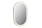 Martha Brushed Brass Oval LED Mirror 500x800mm