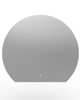 Olive Semi Circle Illuminated LED Mirror 700x760mm