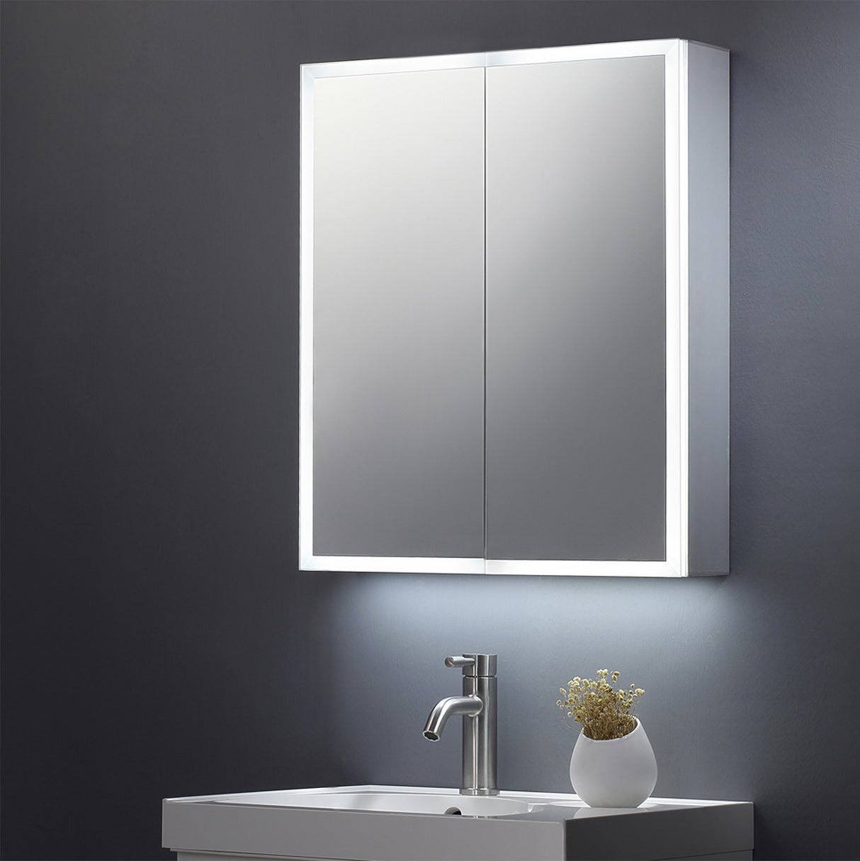 Bethany Illuminated LED Mirror Cabinet 600x700mm