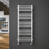 Verano Chrome Straight Heated Towel Rail 1260x600mm