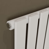 Vega White Single Flat Panel Vertical Radiator 1800x372mm