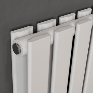 Vega White Double Flat Panel Vertical Radiator 1800x600mm