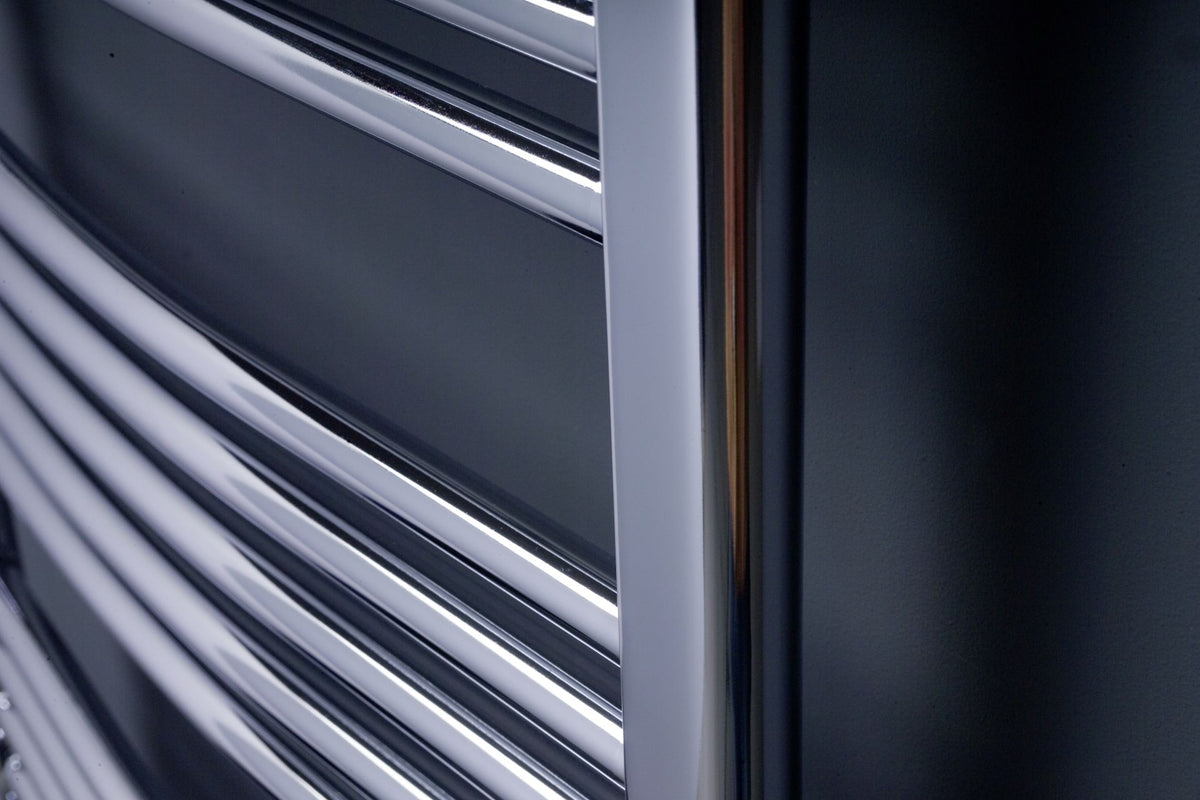 Chromo Curved Heated Towel Rail 916x600mm