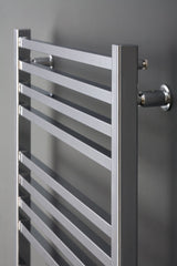 Verano Chrome Straight Heated Towel Rail 740x500mm