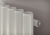 Vulkan White Single Round Vertical Radiator 1800x435mm