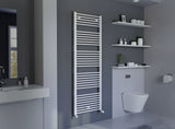Primo White Straight Heated Towel Rail 1728x600mm