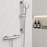 Bala Chrome Round Thermostatic Bar Shower Set