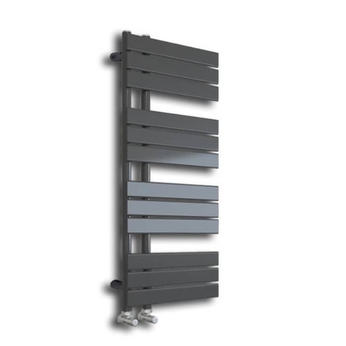 Wellington Anthracite Designer Flat Panel Heated Towel Rail 1122x500mm