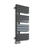Wellington Anthracite Designer Flat Panel Heated Towel Rail 1122x500mm