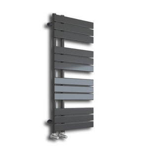 Wellington Anthracite Designer Flat Panel Heated Towel Rail 1122x500mm