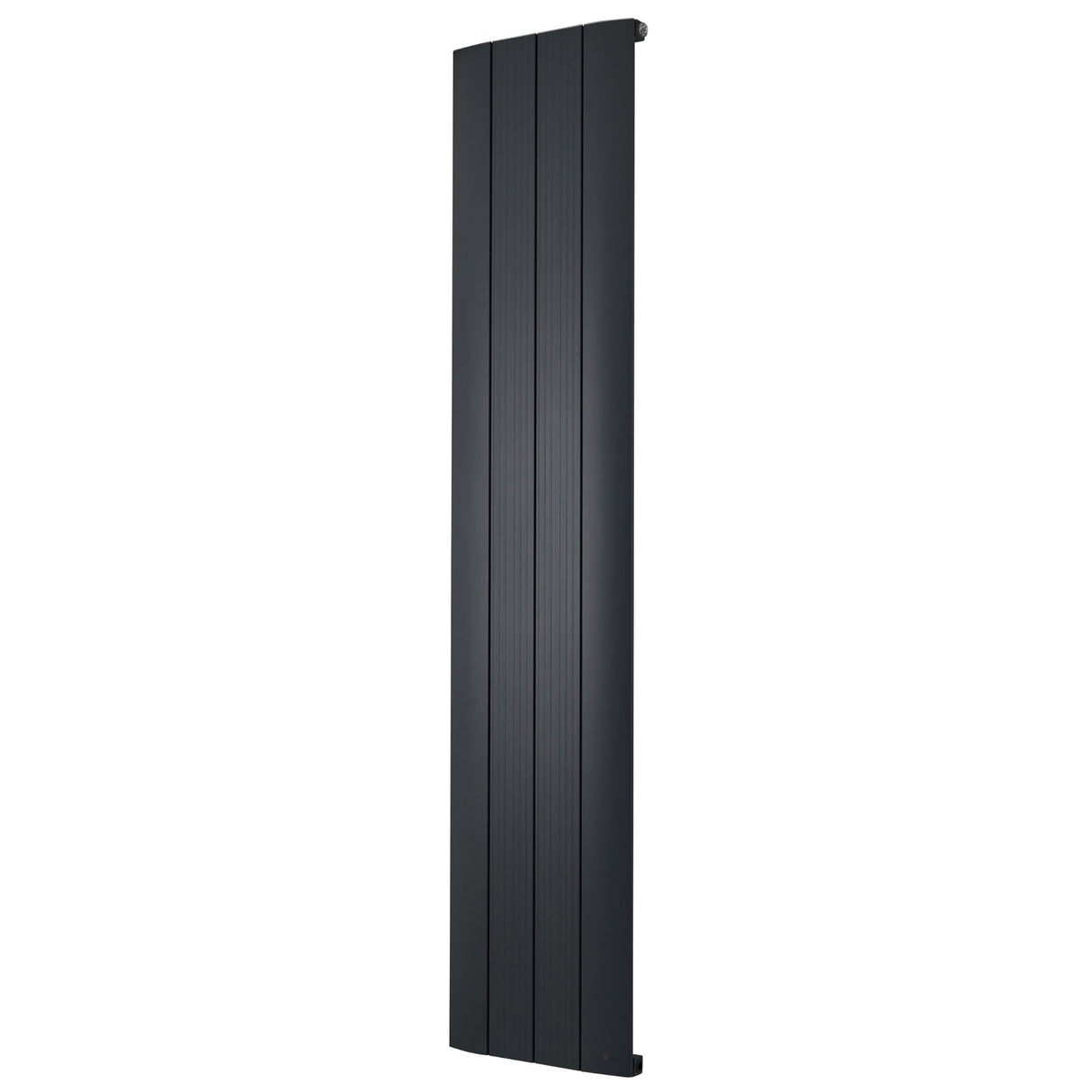 Taupo Black Double Flat Panel Vertical Radiator 1800x375mm