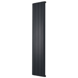 Taupo Black Double Flat Panel Vertical Radiator 1800x375mm