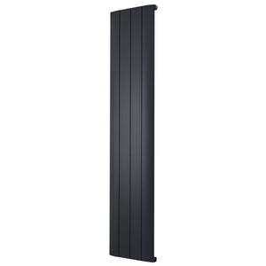 Taupo Black Double Flat Panel Vertical Radiator 1800x375mm